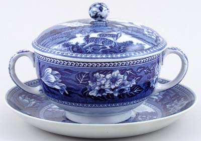 Breakfast Cup with Cover and Saucer c1920s